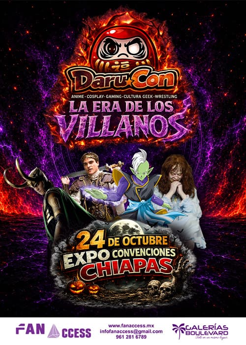 DaruCon · La era de los villanos · recurso oficial del evento