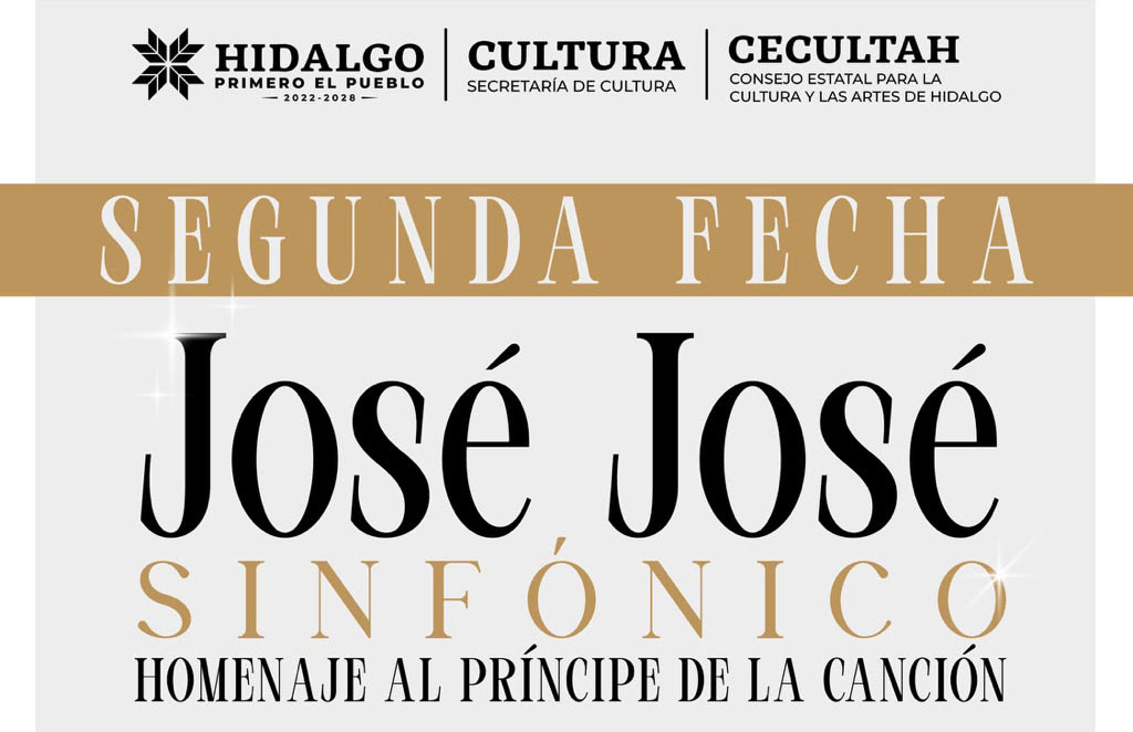 Concierto José José Sinfónico 2026 · recurso oficial del evento
