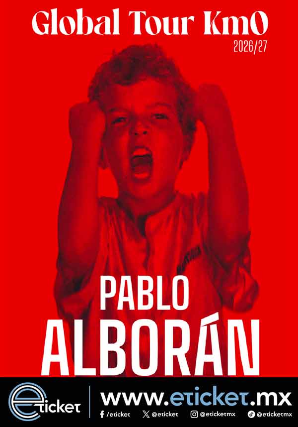 Pablo Alborán · cartel Global Tour KM0 de eticket