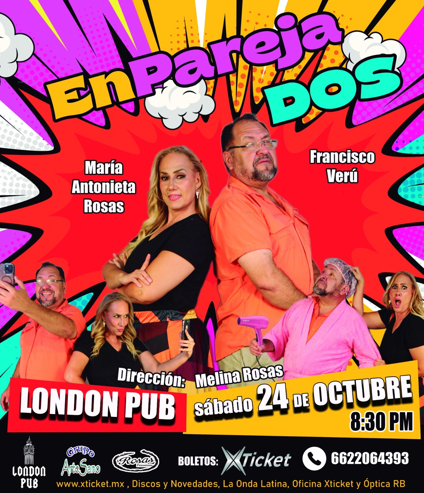 EnParejaDOS · cartel del programa publicado por Xticket