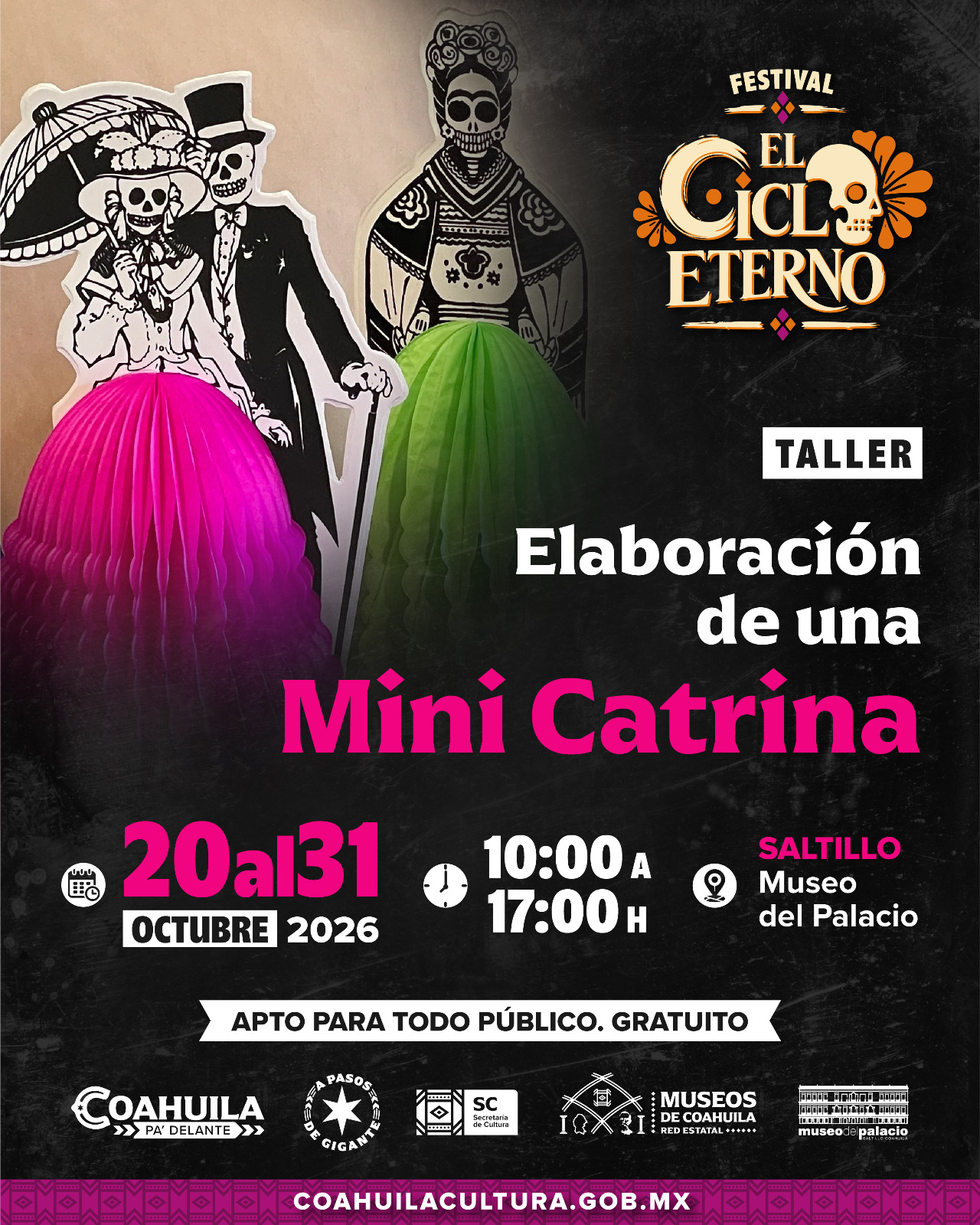 Elaboración de una Mini Catrina · cartel de su fuente primaria