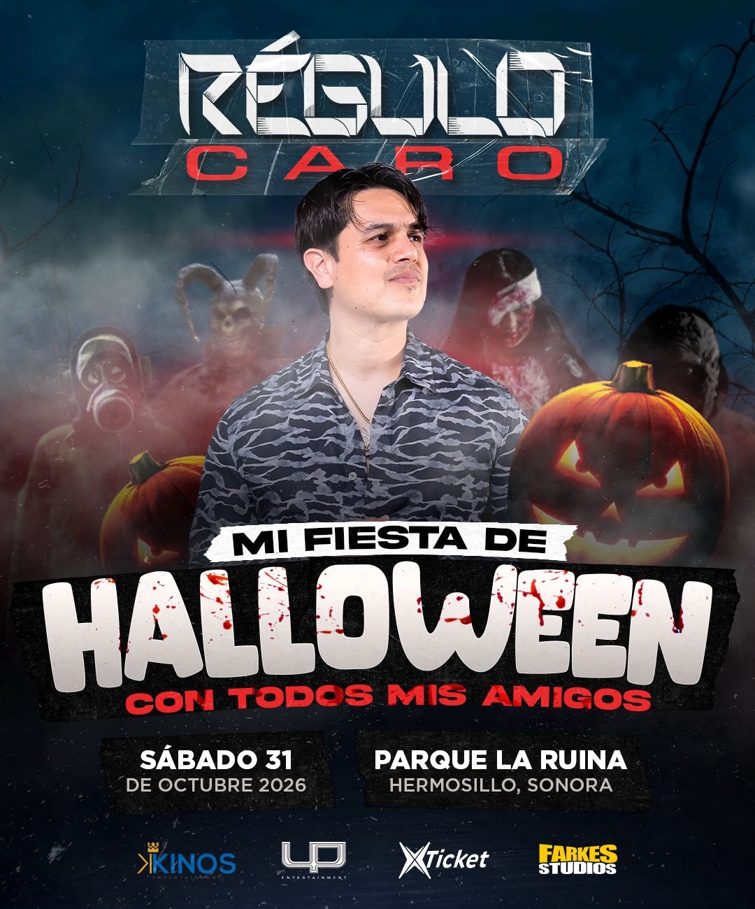 Régulo Caro · Mi Fiesta Halloween · cartel de su fuente primaria